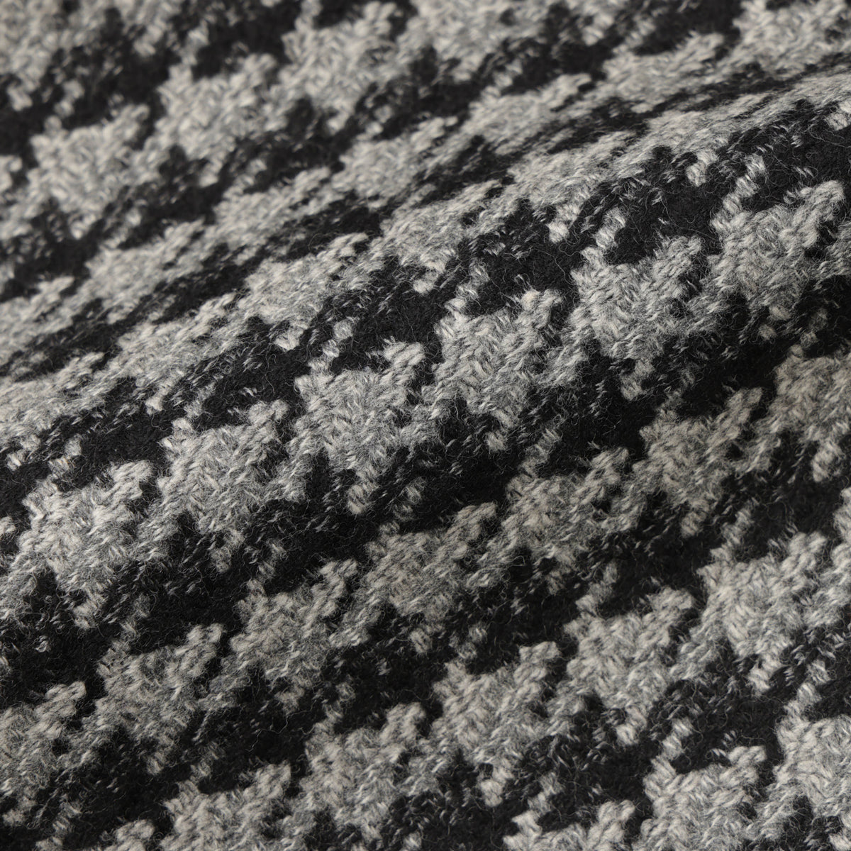 ルイジビアンキ / 千鳥柄 8B ダブルチェスターロングコート / SARTORIA / 57524 / ブラック×グレー