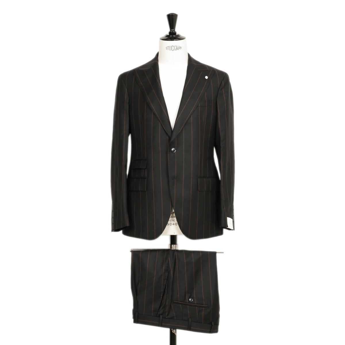 ルイジビアンキ / 2B シングル スーツ / SARTORIA / 53534 / ブラック×ブラウン