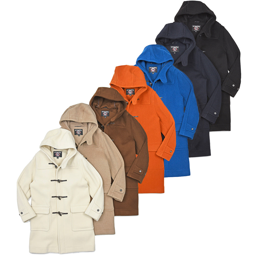 INVERTERE(インバーティア) Joshua Ellis ジョシュアエリス ウール ヘリンボーン ロング ダッフルコート REGULAR FIT