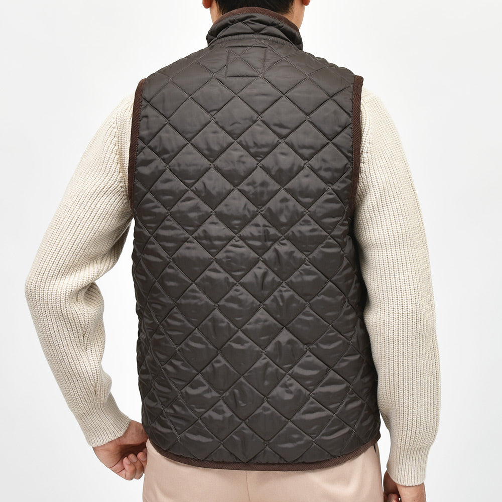 LAVENHAM(ラベンハム) MICKFIELD ポリエステル キルティング スタンドカラーベスト