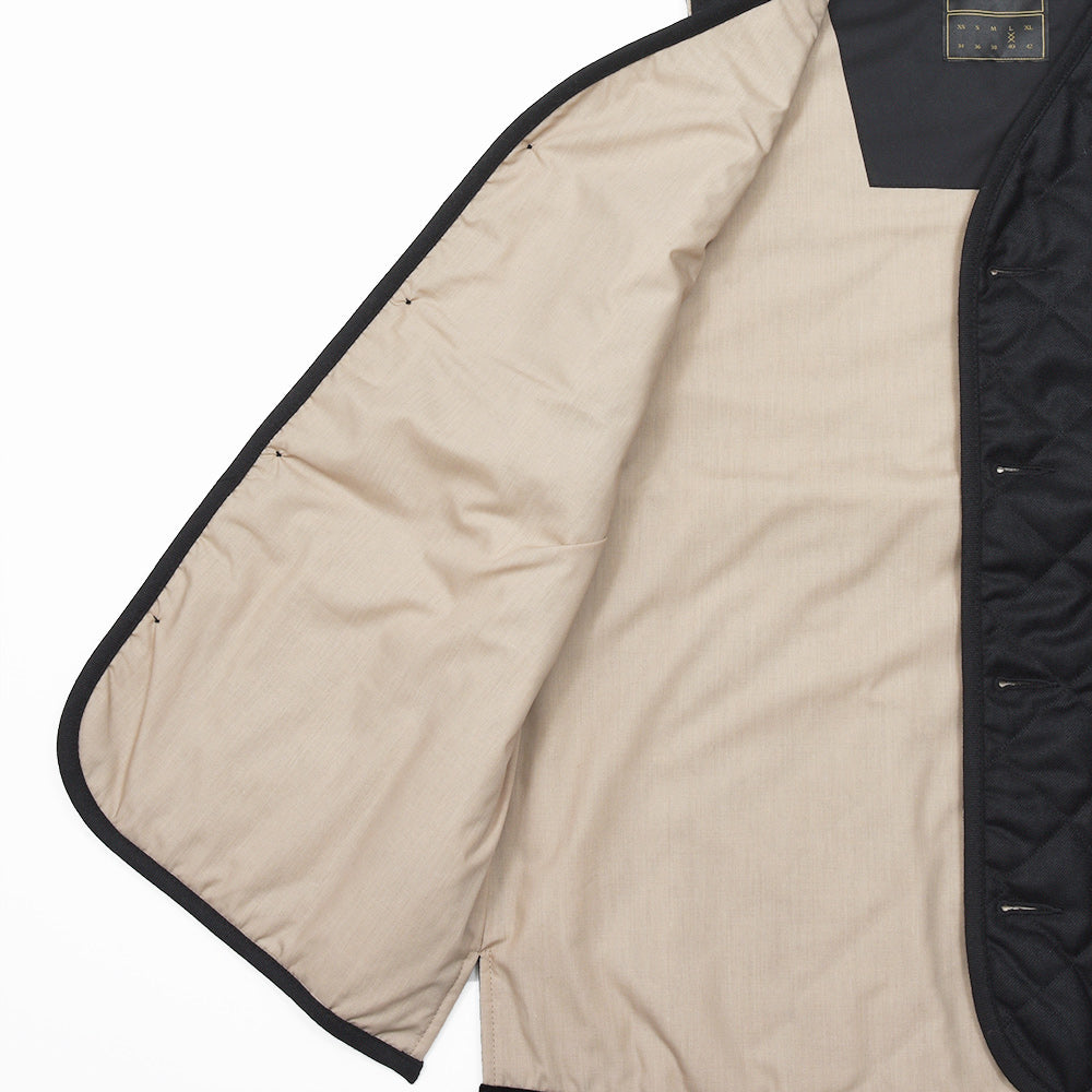 LAVENHAM(ラベンハム) BLACK EDITION Wool Button Front Gilet ウール ボタンフロントジレ