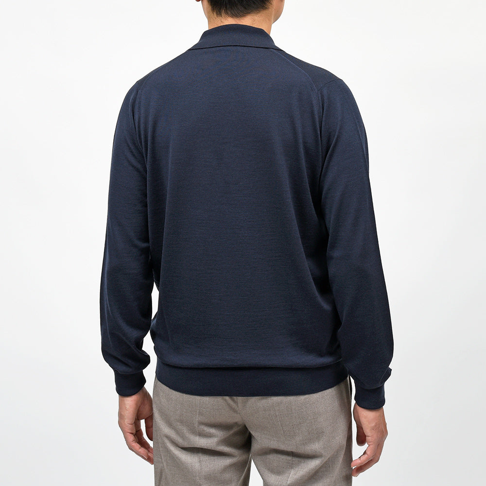 JOHN SMEDLEY(ジョンスメドレー) DORSET エクストラファインメリノウール 30ゲージ ニットポロ EASY FIT