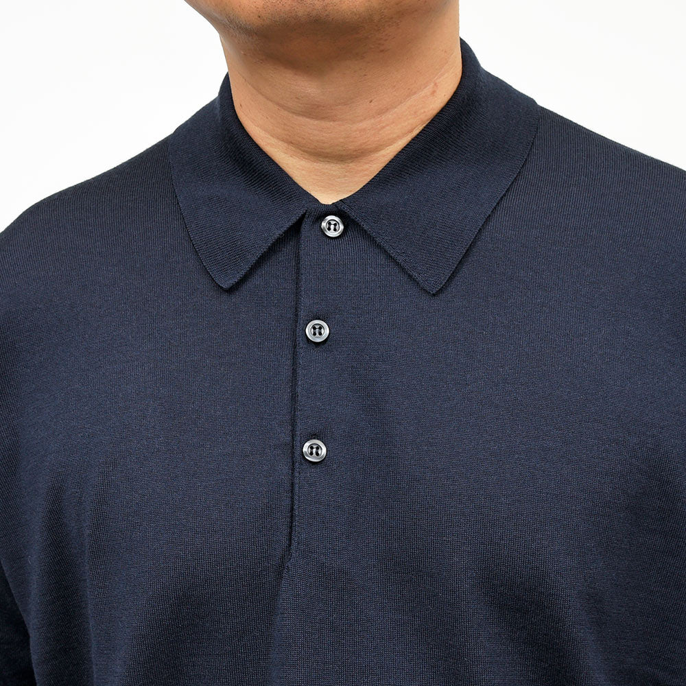 JOHN SMEDLEY(ジョンスメドレー) DORSET エクストラファインメリノウール 30ゲージ ニットポロ EASY FIT