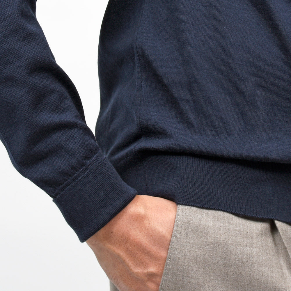 JOHN SMEDLEY(ジョンスメドレー) DORSET エクストラファインメリノウール 30ゲージ ニットポロ EASY FIT