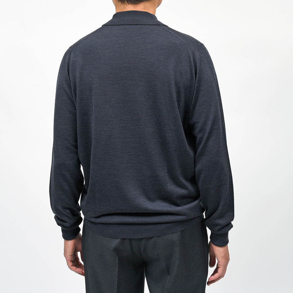 JOHN SMEDLEY(ジョンスメドレー) DORSET エクストラファインメリノウール 30ゲージ ニットポロ EASY FIT
