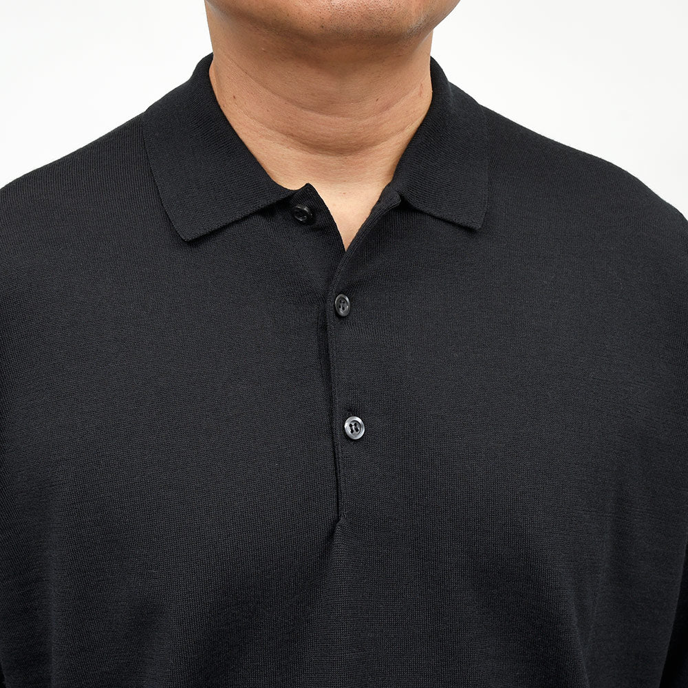 JOHN SMEDLEY(ジョンスメドレー) DORSET エクストラファインメリノウール 30ゲージ ニットポロ EASY FIT