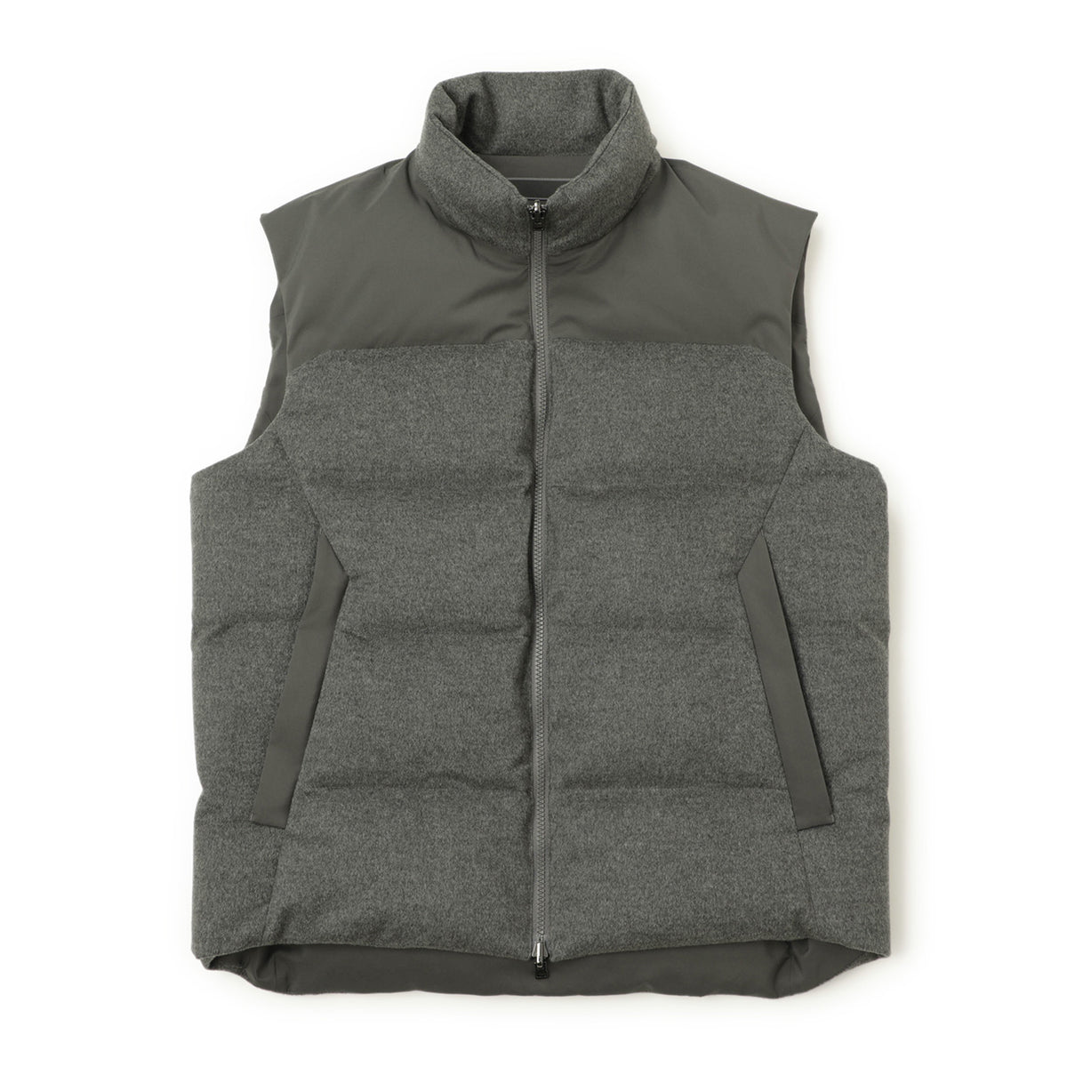シーズ / ダウン ベスト カシミヤ ポリエステル リバーシブル / FEATHER VEST REVERSIBLE JV045 TN263 / グレー