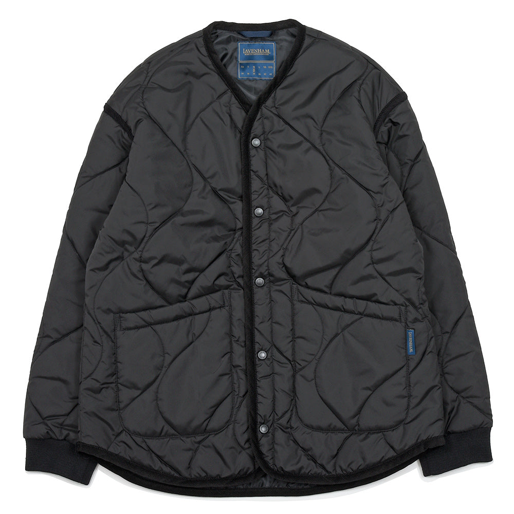 LAVENHAM(ラベンハム) QUILT LINER JACKET ノーカラー キルティングジャケット