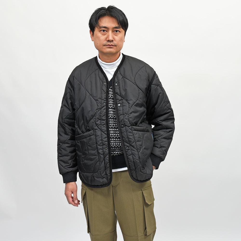 LAVENHAM(ラベンハム) QUILT LINER JACKET ノーカラー キルティングジャケット