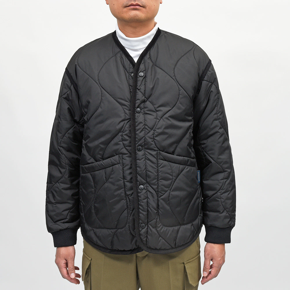 LAVENHAM(ラベンハム) QUILT LINER JACKET ノーカラー キルティングジャケット