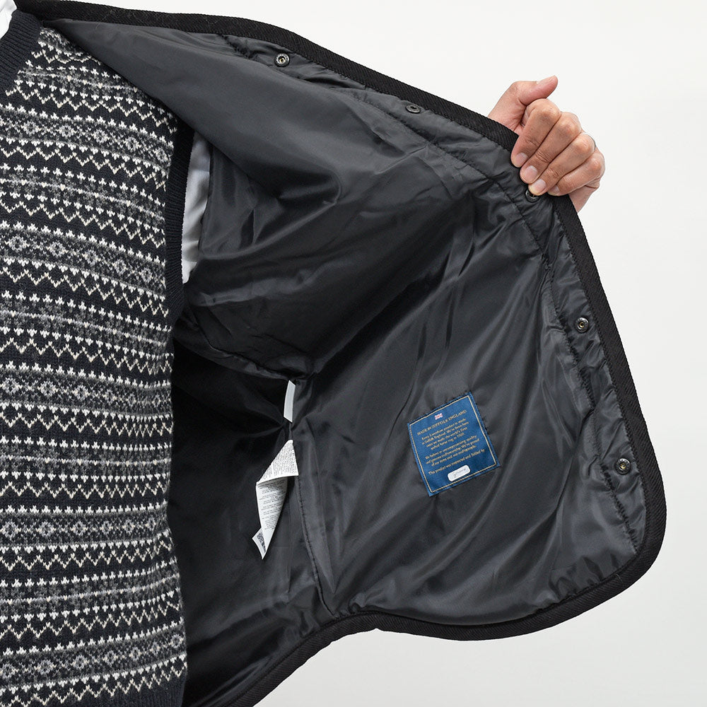 LAVENHAM(ラベンハム) QUILT LINER JACKET ノーカラー キルティングジャケット