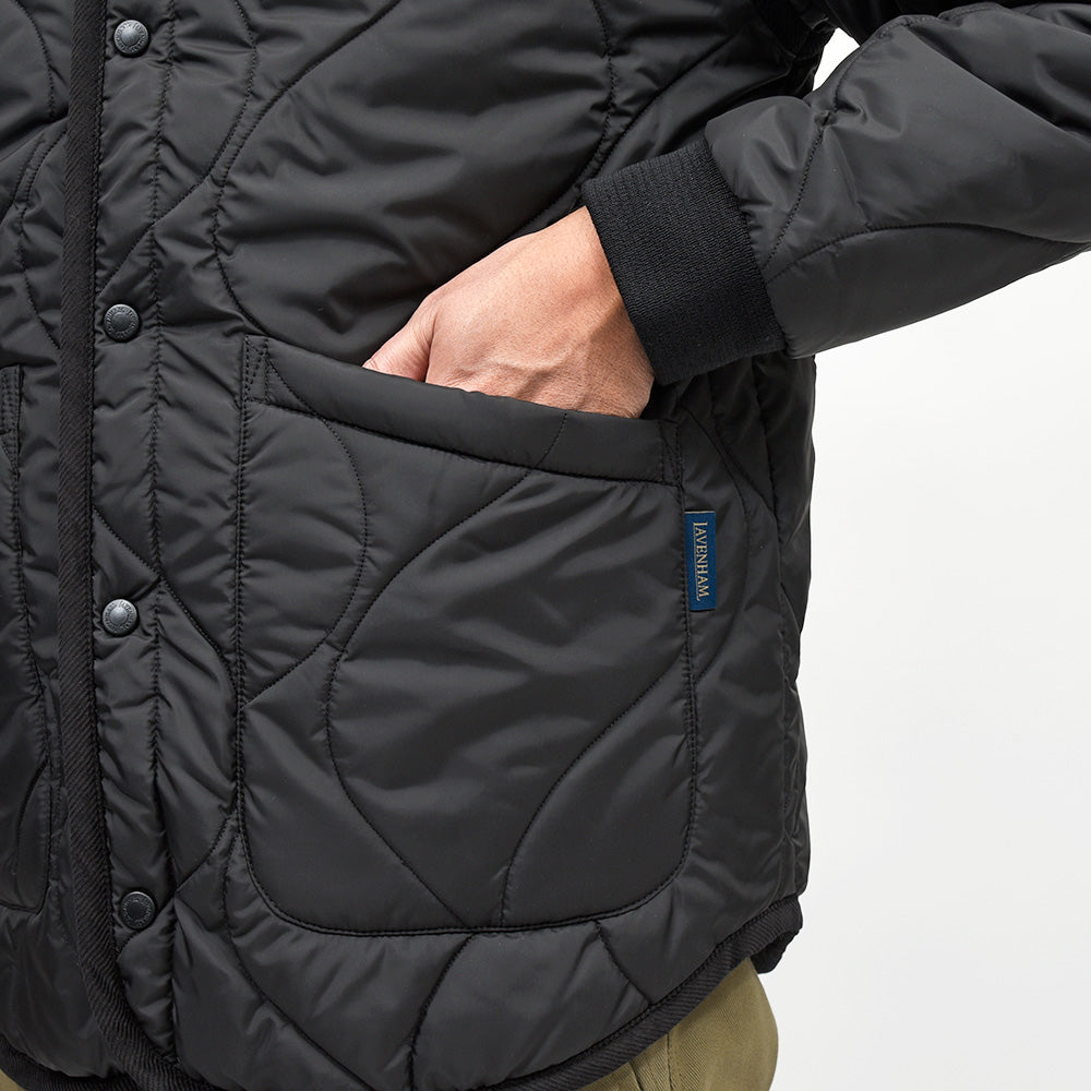 LAVENHAM(ラベンハム) QUILT LINER JACKET ノーカラー キルティングジャケット