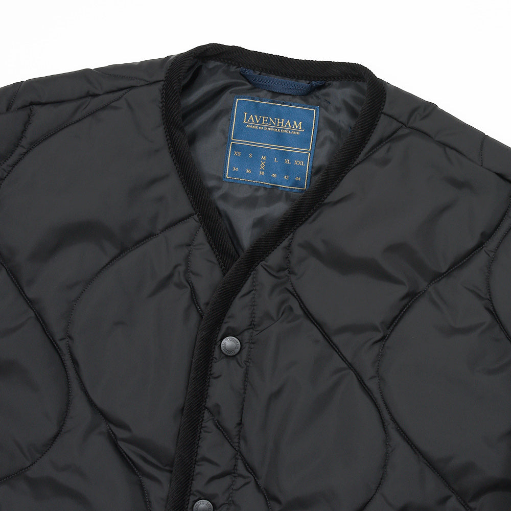 LAVENHAM(ラベンハム) QUILT LINER JACKET ノーカラー キルティングジャケット