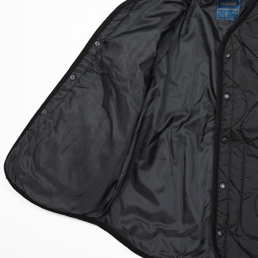 LAVENHAM(ラベンハム) QUILT LINER JACKET ノーカラー キルティングジャケット