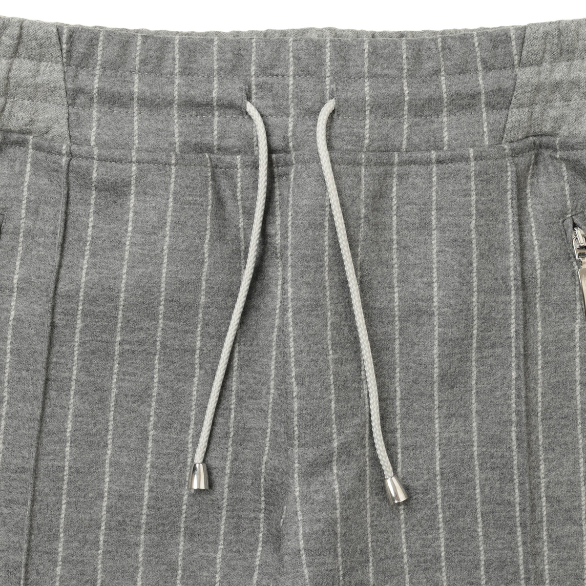 ドリアーニ / ジャージストライプパンツ / 永久クリース ウール ドローコード / 837 T J3 Pant / グレー