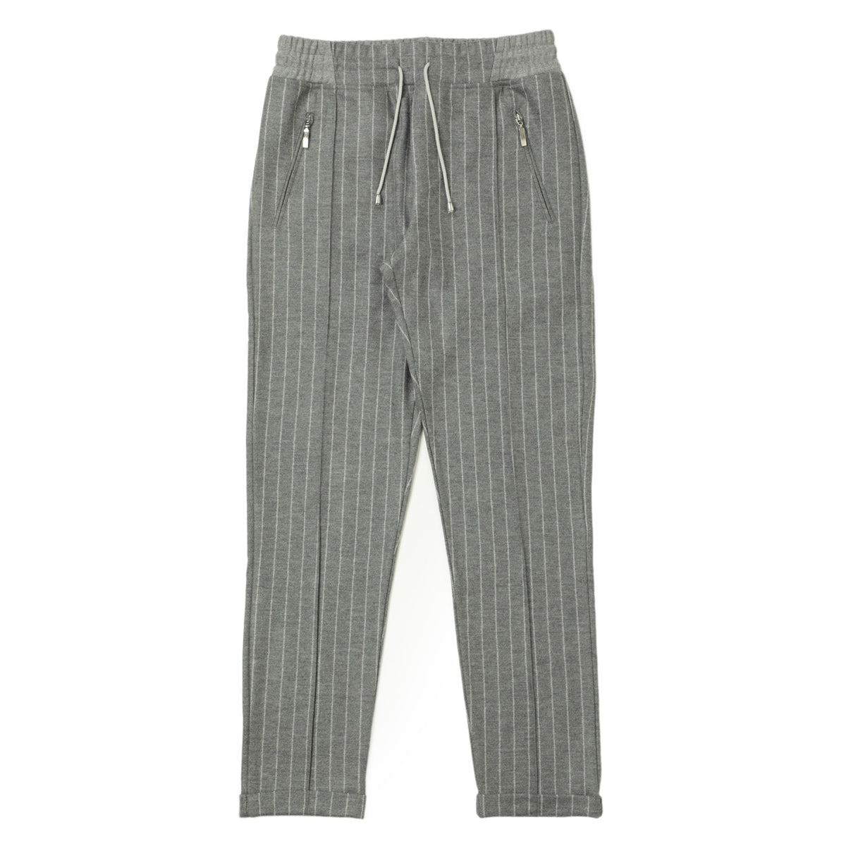 ドリアーニ / ジャージストライプパンツ / 永久クリース ウール ドローコード / 837 T J3 Pant / グレー