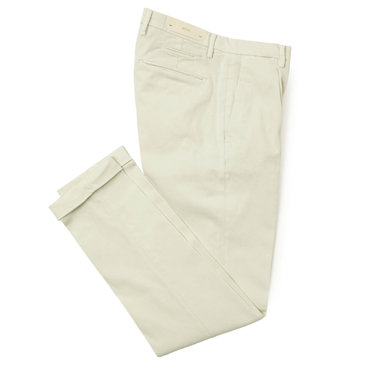 ブリリア 1949 / スラックスパンツ / ワンプリーツ コットン ストレッチ / SLIM FIT / 5207-07008 / アイボリー