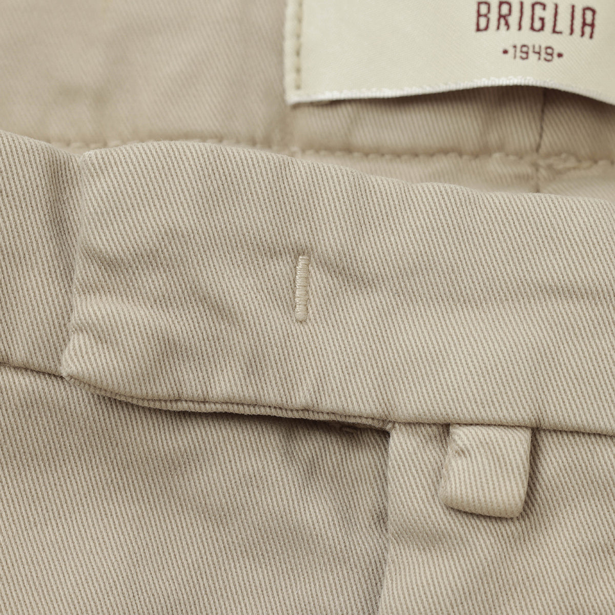 ブリリア 1949 / スラックスパンツ / ワンプリーツ コットン ストレッチ / SLIM FIT / 5207-07008 / ベージュ