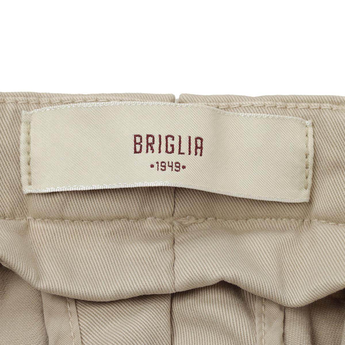 ブリリア 1949 / スラックスパンツ / ワンプリーツ コットン ストレッチ / SLIM FIT / 5207-07008 / ベージュ