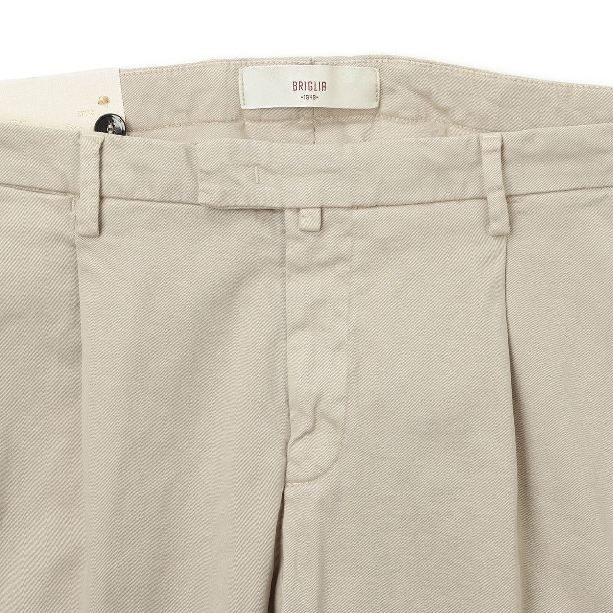 ブリリア 1949 / スラックスパンツ / ワンプリーツ コットン ストレッチ / SLIM FIT / 5207-07008 / ベージュ