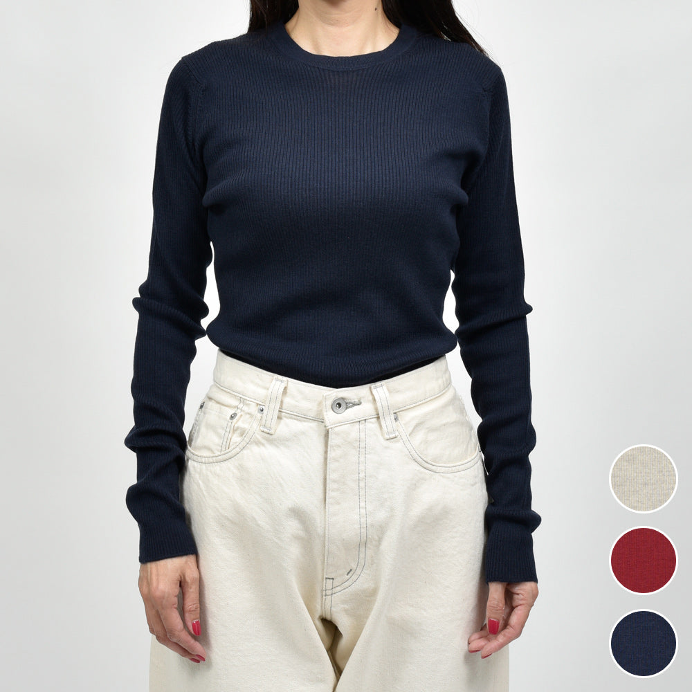JOHN SMEDLEY(ジョンスメドレー)NOLAH クルーネックリブニット