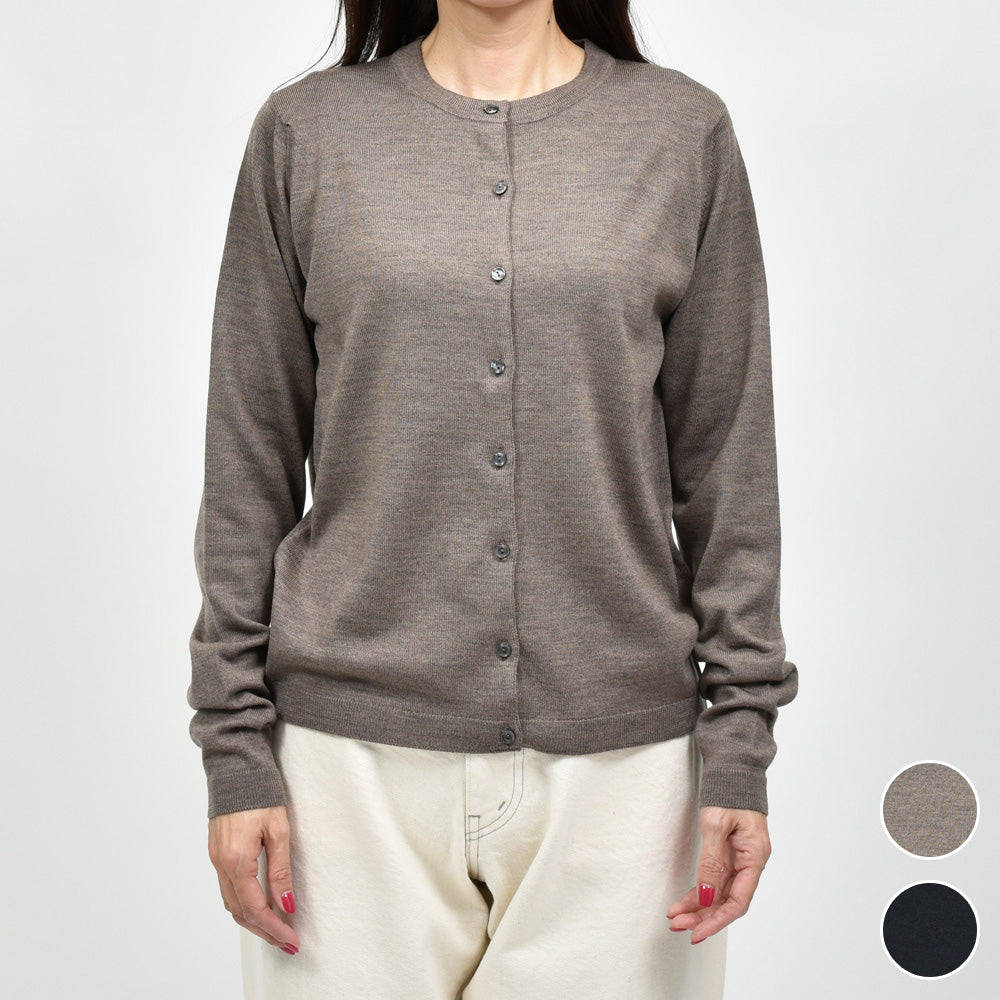 JOHN SMEDLEY(ジョンスメドレー)WILLA クルーネックニットカーディガン