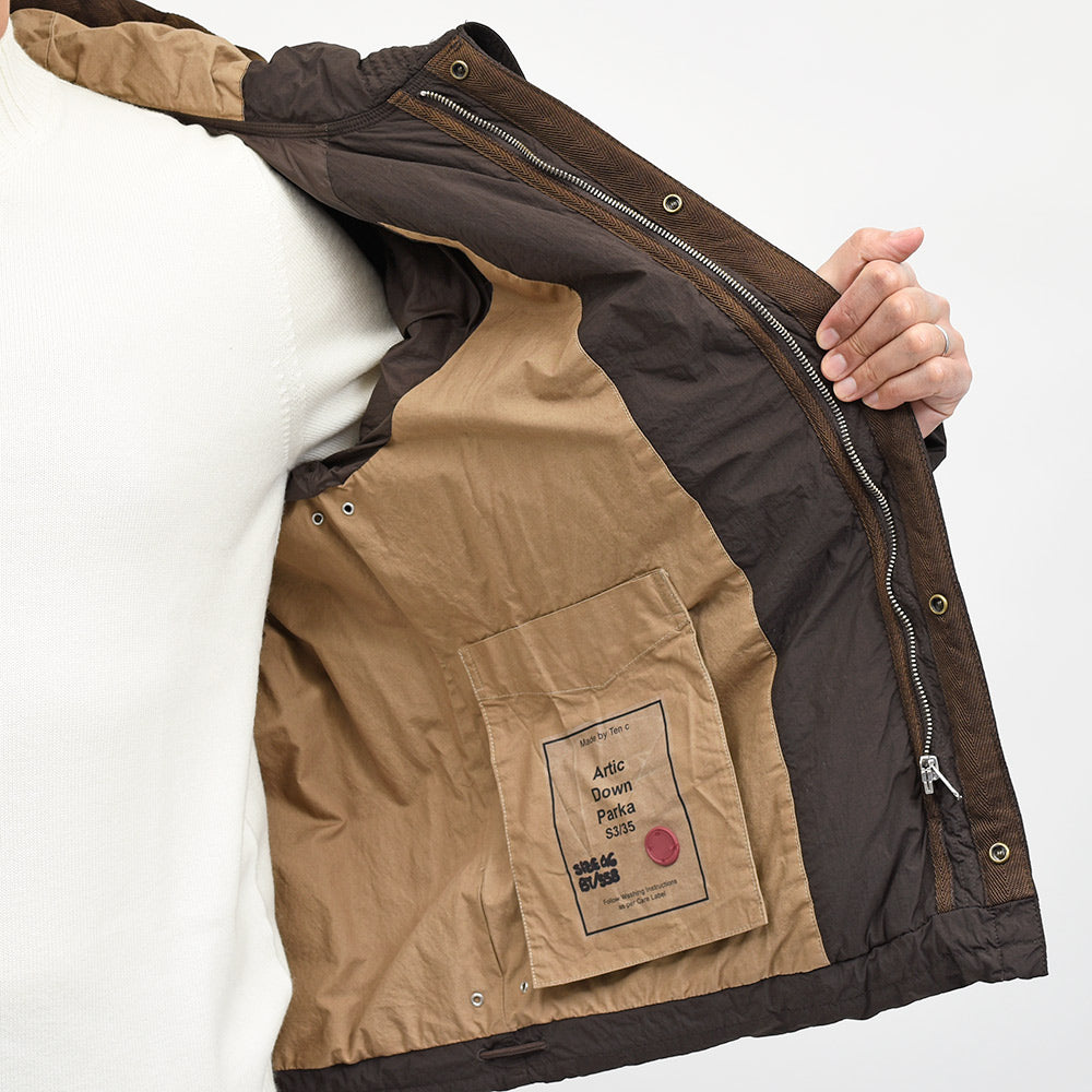 Ten c(テンシー) ARTIC DOWN PARKA ナイロン ヘビーフライトジャケット ダウンジャケット