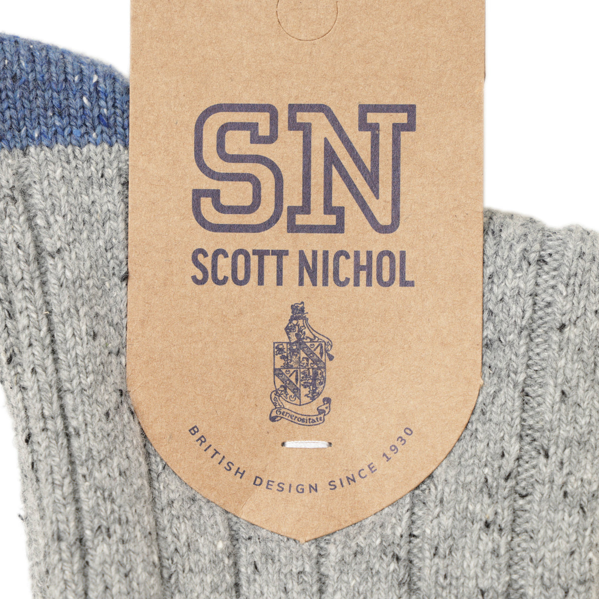 パンセレラ / シルク混切り替えウールソックス / THORNHAM YS1025 SCOTT NICHOL / グレー