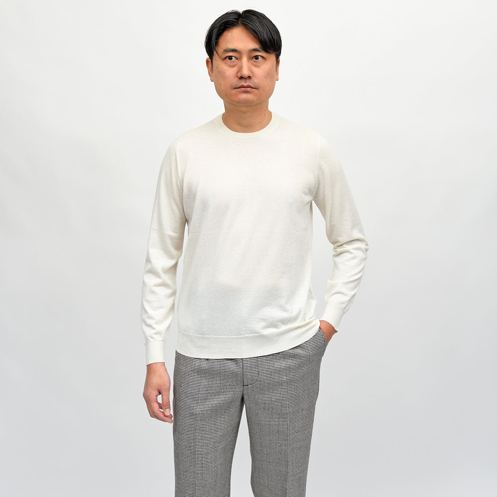Drumohr(ドルモア) LoroPiana カシミヤ 30ゲージ クルーネックニット