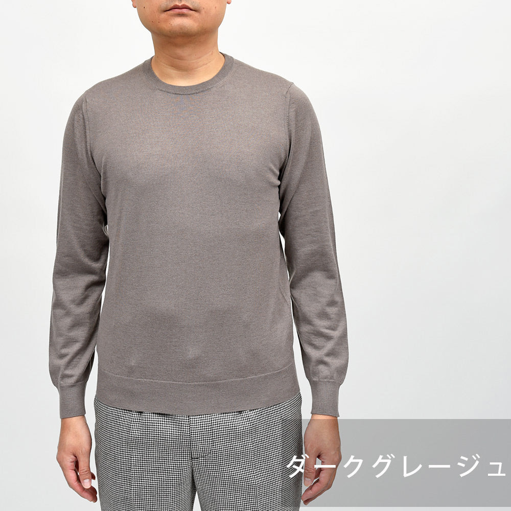 Drumohr(ドルモア) LoroPiana カシミヤ 30ゲージ クルーネックニット