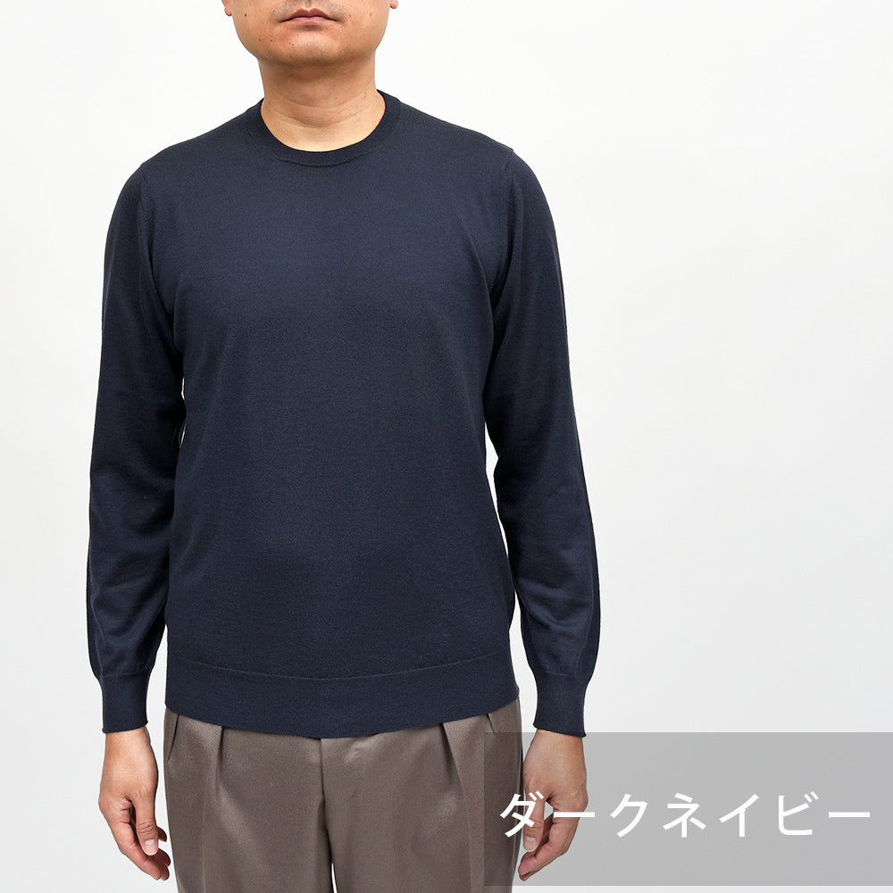 Drumohr(ドルモア) LoroPiana カシミヤ 30ゲージ クルーネックニット