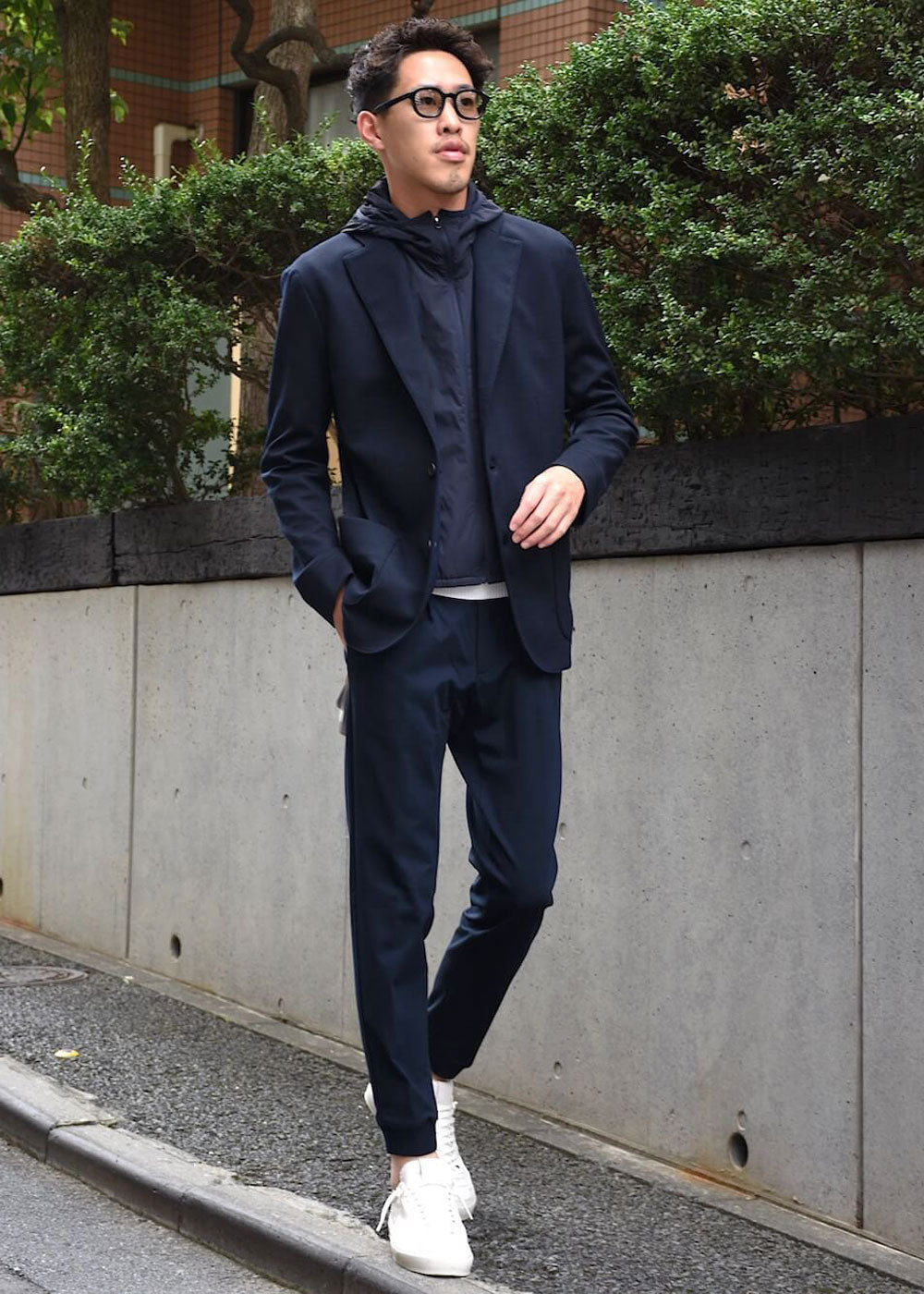 シーズ / ウールジャージー HOODED BLAZER/JB037 TJ272