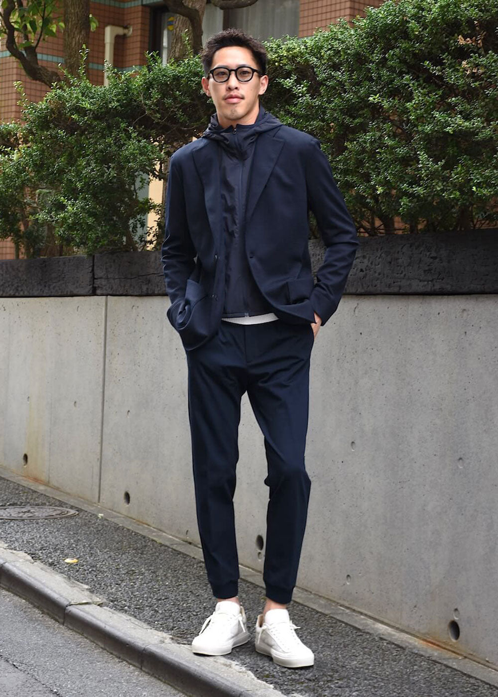 シーズ / ウールジャージー HOODED BLAZER/JB037 TJ272