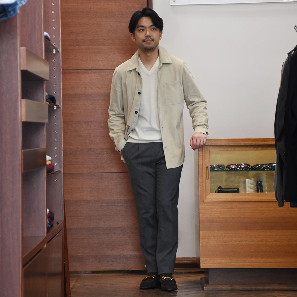 身長167cm・体重62kg/着用サイズ48