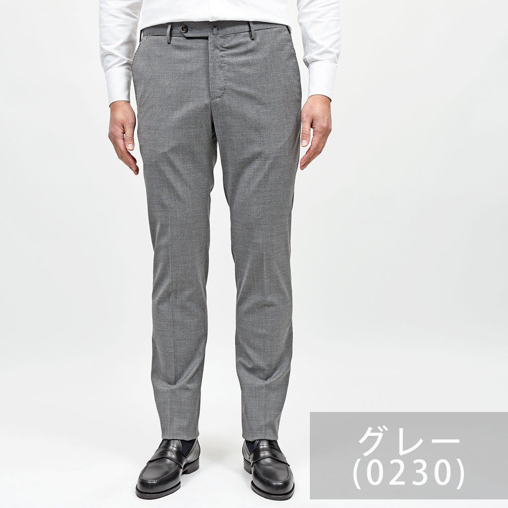 PT TORINO(ピーティートリノ) Travel ウォッシャブルテクノウール ストレッチ トロピカル ノープリーツドレスパンツ SUPERSLIM FIT/PO35