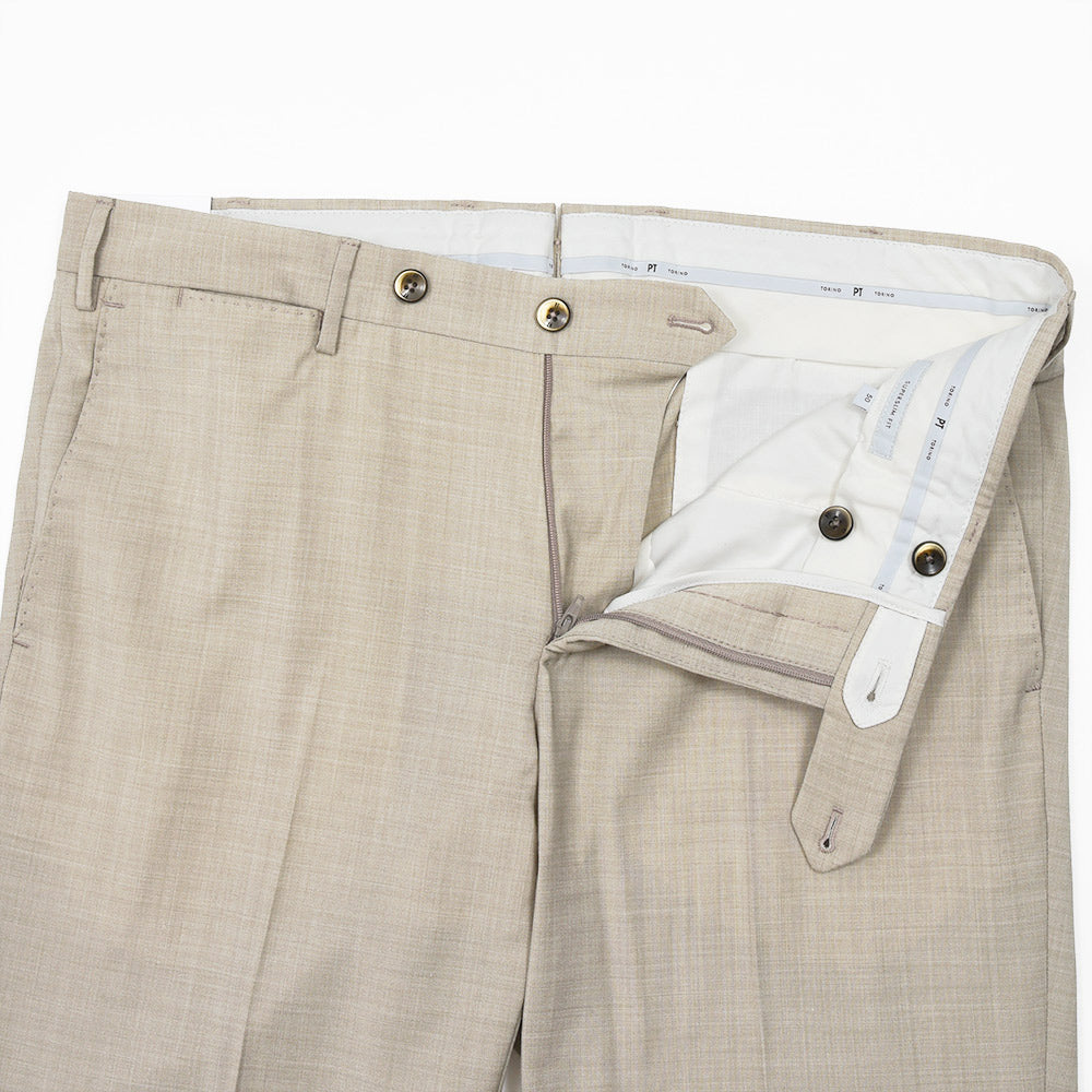 PT TORINO(ピーティートリノ) Travel ウォッシャブルテクノウール ストレッチ トロピカル ノープリーツドレスパンツ SUPERSLIM FIT/PO35
