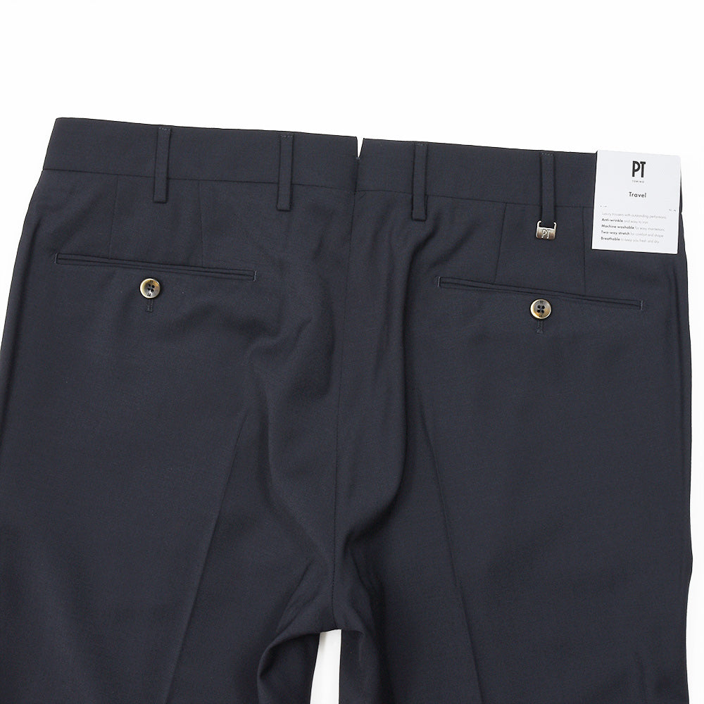PT TORINO(ピーティートリノ) Travel ウォッシャブルテクノウール ストレッチ トロピカル ノープリーツドレスパンツ SUPERSLIM FIT/PO35