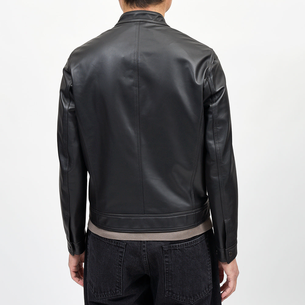 EMMETI(エンメティ) JURI SPレザー ラムナッパレザー ライダースジャケット
