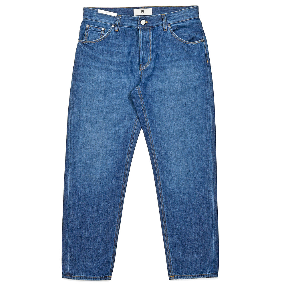 PT TORINO DENIM(ピーティートリノデニム) コットン ウォッシュド デニムパンツ REBEL/CARROT FIT/CA5610