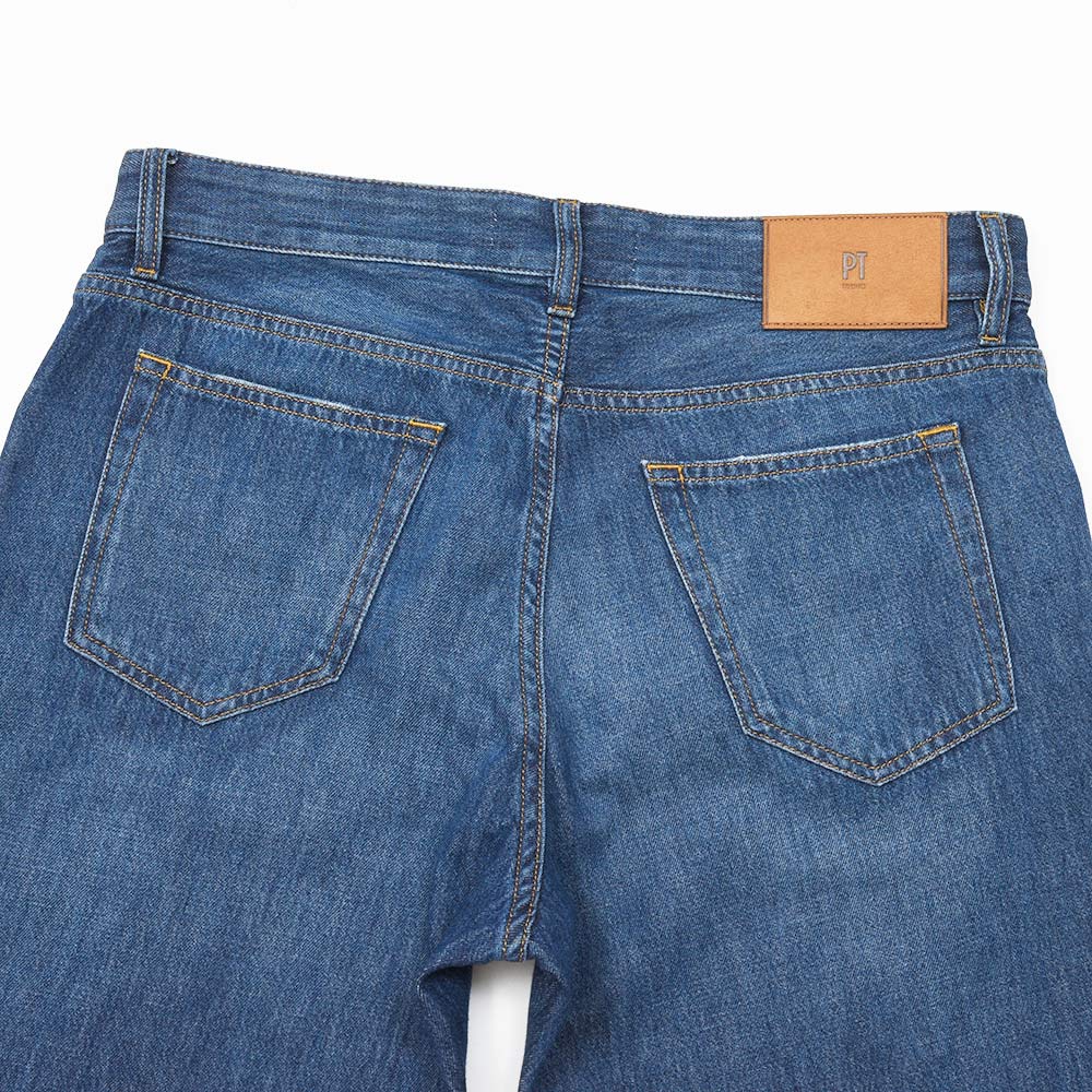 PT TORINO DENIM(ピーティートリノデニム) コットン ウォッシュド デニムパンツ REBEL/CARROT FIT/CA5610
