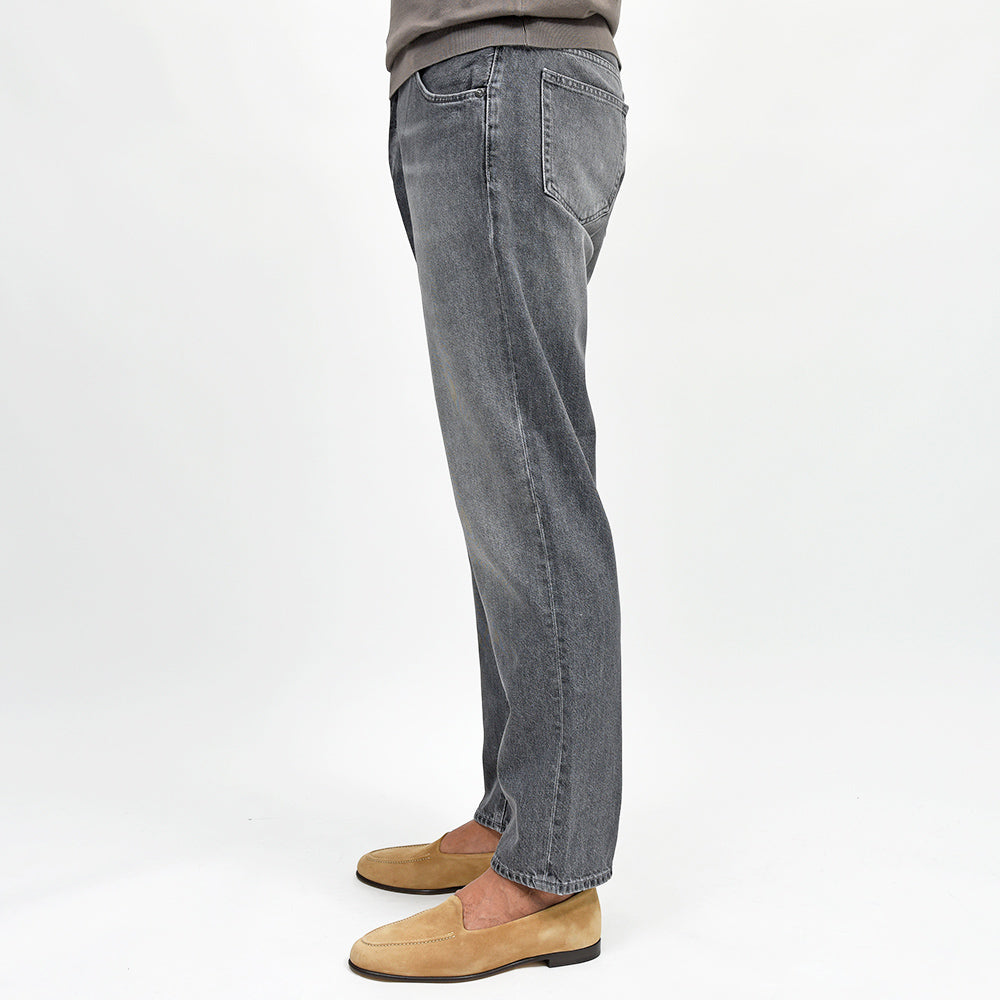 PT TORINO DENIM(ピーティートリノデニム) コットン ウォッシュド ブラックデニムパンツ REBEL/CARROT FIT/OA5640