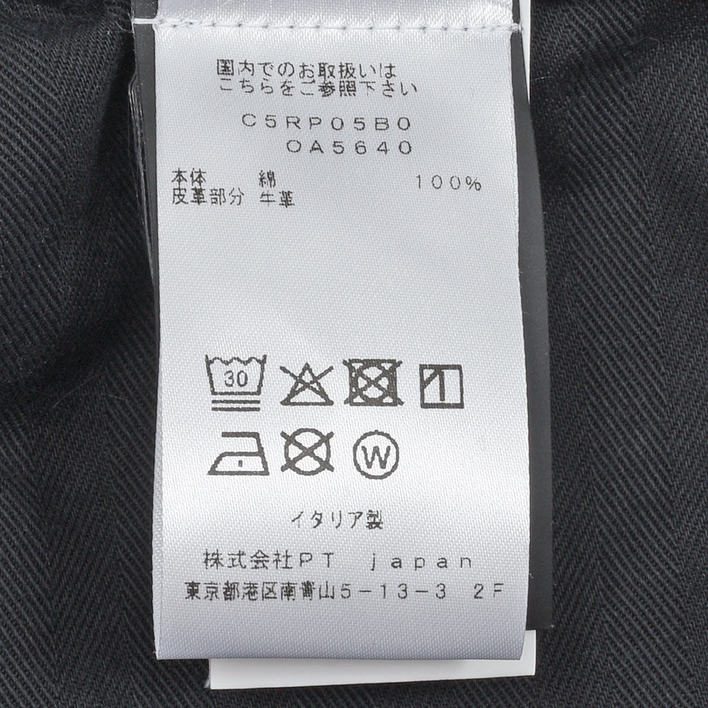 PT TORINO DENIM(ピーティートリノデニム) コットン ウォッシュド ブラックデニムパンツ REBEL/CARROT FIT/OA5640