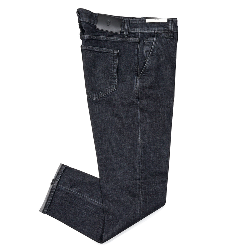 PT TORINO DENIM(ピーティートリノデニム) INDIE コットンストレッチ ブラックデニムスラックス/CA2410