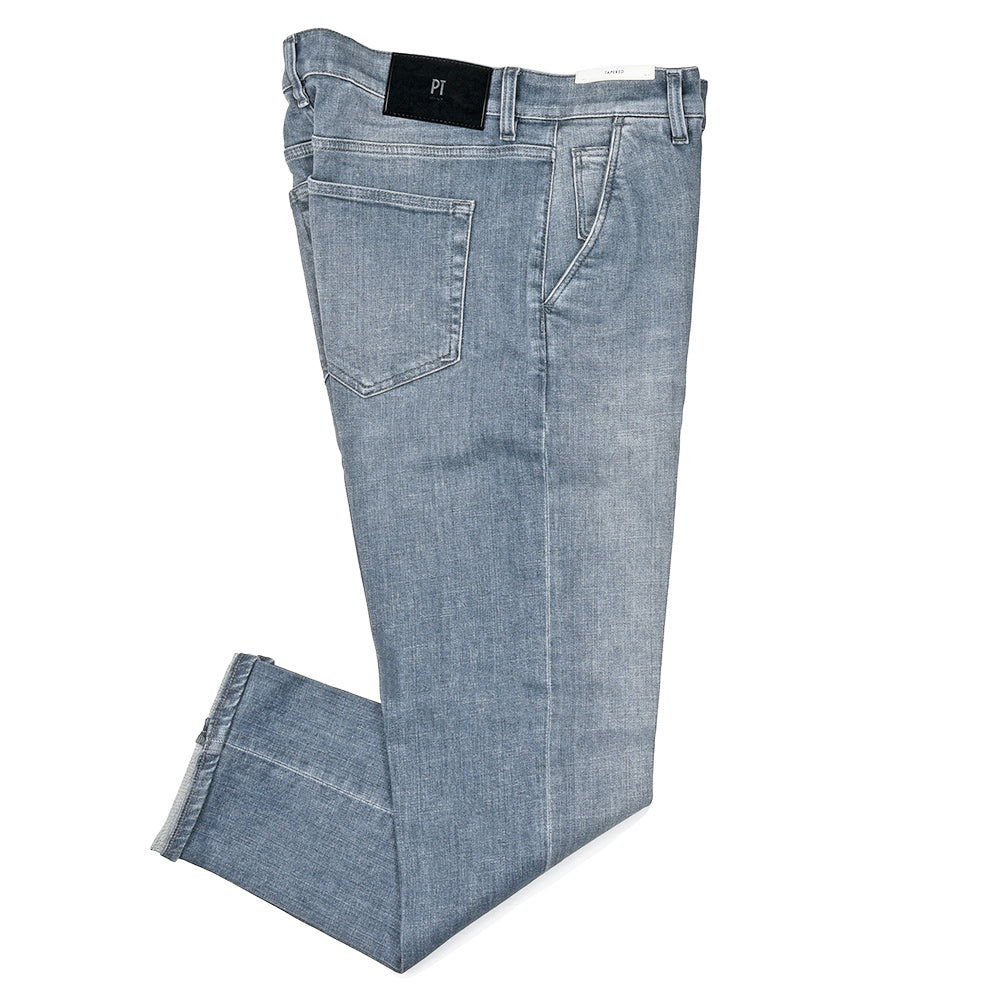 PT TORINO DENIM(ピーティートリノデニム) INDIE コットンストレッチ ブラックデニムスラックス/CA5710