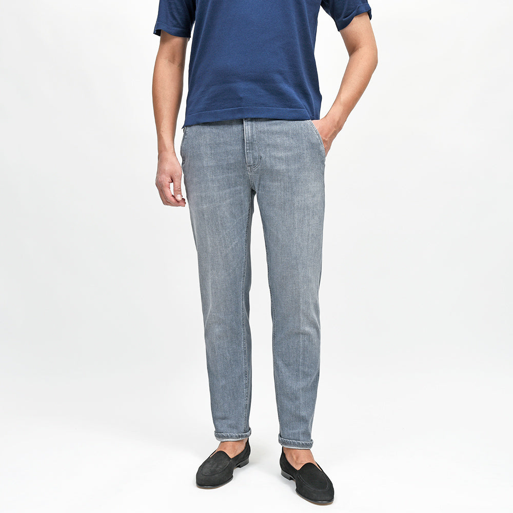 PT TORINO DENIM(ピーティートリノデニム) INDIE コットンストレッチ ブラックデニムスラックス/CA5710