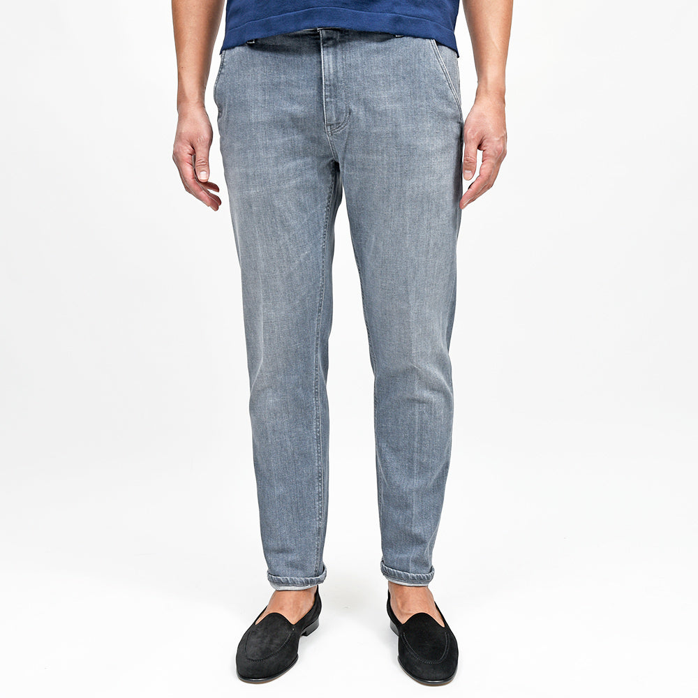 PT TORINO DENIM(ピーティートリノデニム) INDIE コットンストレッチ ブラックデニムスラックス/CA5710