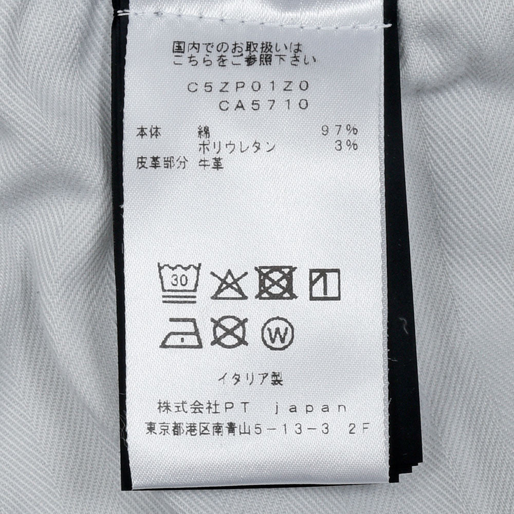 PT TORINO DENIM(ピーティートリノデニム) INDIE コットンストレッチ ブラックデニムスラックス/CA5710
