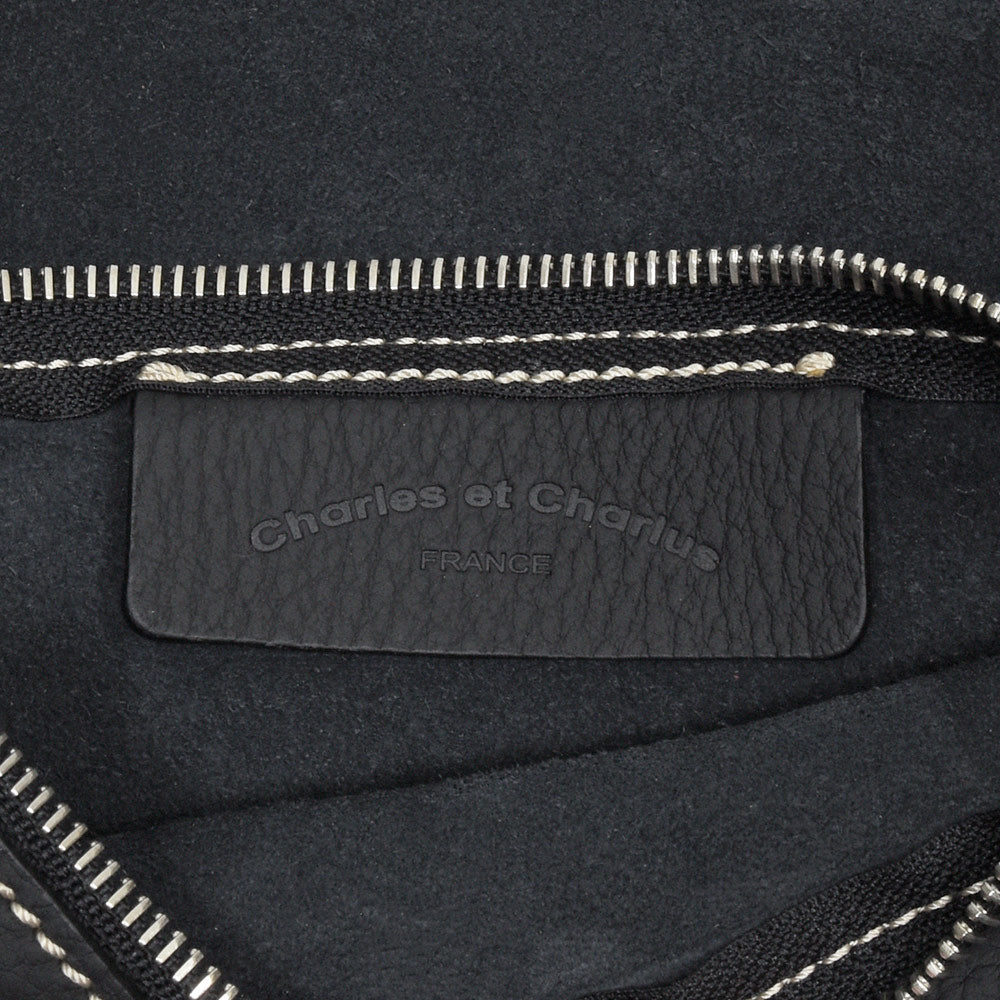 Charles et Charlus(シャルル エ シャルリュス) Colette S グレインレザー ショルダーバッグ