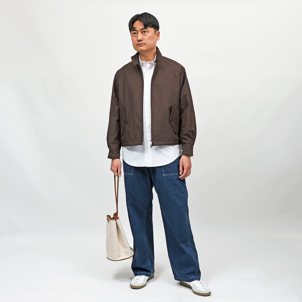 Charles et Charlus(シャルル エ シャルリュス) Escala グレインレザー×キャンバス ドローストリングバッグ