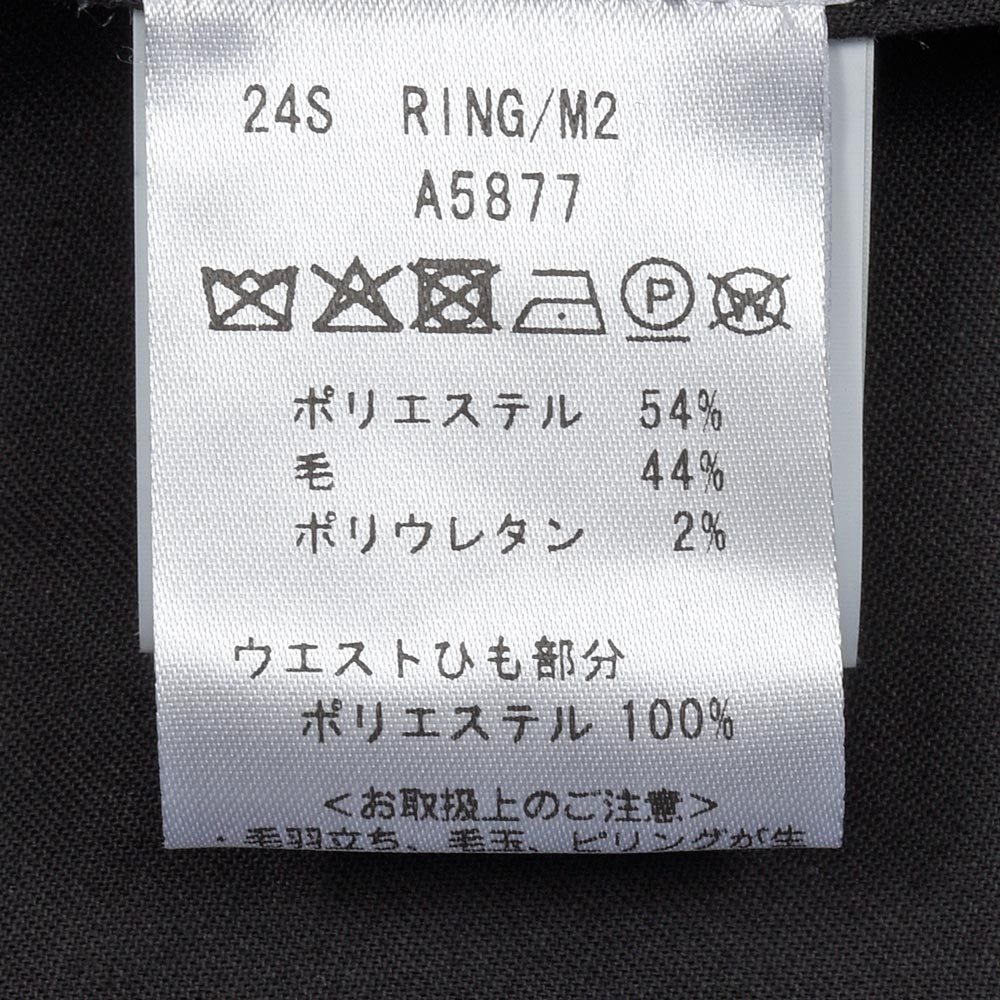 giabsarchivio(ジャブスアルキヴィオ) 別注MASACCIO ウールトロピカル ハウンドトゥース 1プリーツパンツ A5877